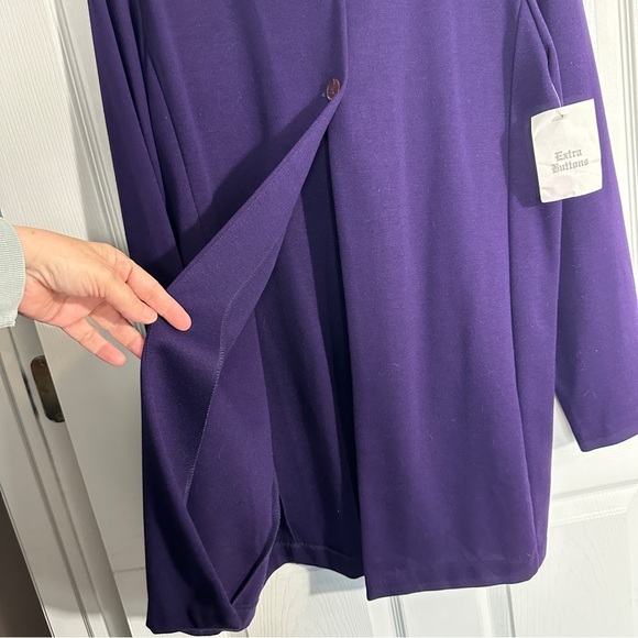 Coldwater Creek size Large purple jacket, lightweight, button close, sweater - Picture 8 of 8